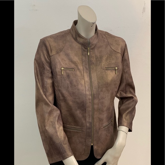 CHICO’S BROWN JACKET - Picture 3 of 6